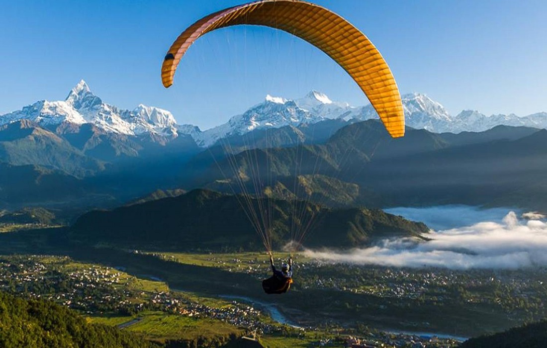 paragliding in pokhara