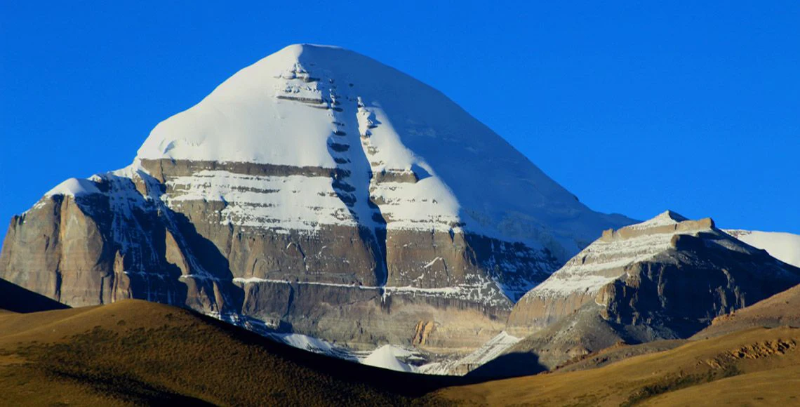 Kailash Mountain from Mansarovar Lake